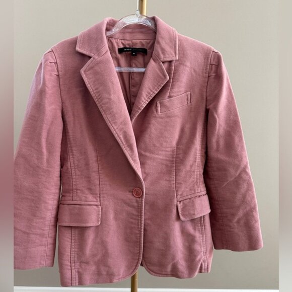 Vintage Marc Jacobs Pink Brushed One-Button Blazer Women’s Size 6 - Picture 1 of 7